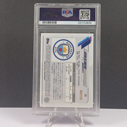 2020 Topps UEFA Champions League Japan Edition 18 Kevin De Bruyne 2/125 Fuchsia Refractor PSA Mint 9 - Osiris TCG