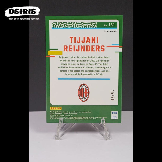 AC Milan - Tijjani Reijnders Rookie 15/99 Optic Panini Donruss Soccer - Osiris TCG