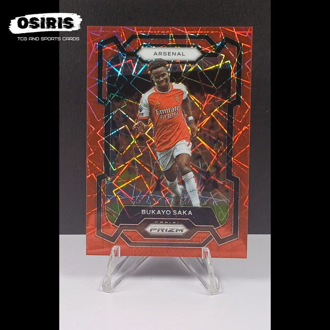 Arsenal - Bukayo Saka 28/49 Panini Prizm Red Lazer 2023/24 - Osiris TCG