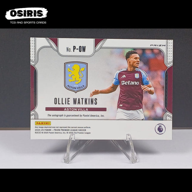 Aston Villa - Ollie Watkins Penmanship Signatures Panini Prizm 2024 - 2025 P - OW - Osiris TCG