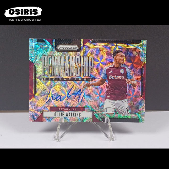 Aston Villa - Ollie Watkins Penmanship Signatures Panini Prizm 2024 - 2025 P - OW - Osiris TCG