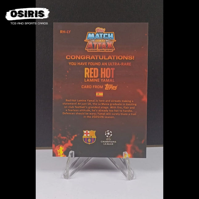 Barcelona - Lamine Yamal Red Hot Match Attax RH - LY - Osiris TCG