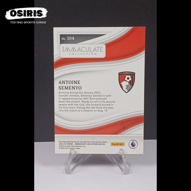 Bournemouth - Antoine Semenyo Rookie 19/40 Panini Immaculate - Osiris TCG