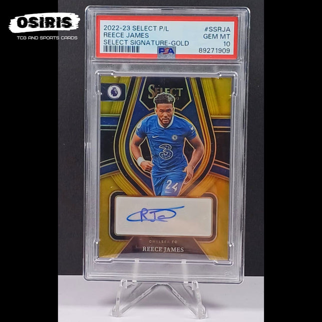 Chelsea - Reece James 1/3 Panini Select Premier League Autograph Gold PSA 10 - Osiris TCG