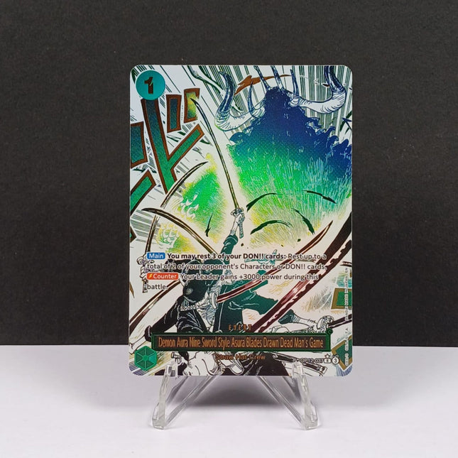 Demon Aura Nine Sword Style Asura Blades Drawn Dead Man's Game (OP12 - 037) (V.2) - Osiris TCG