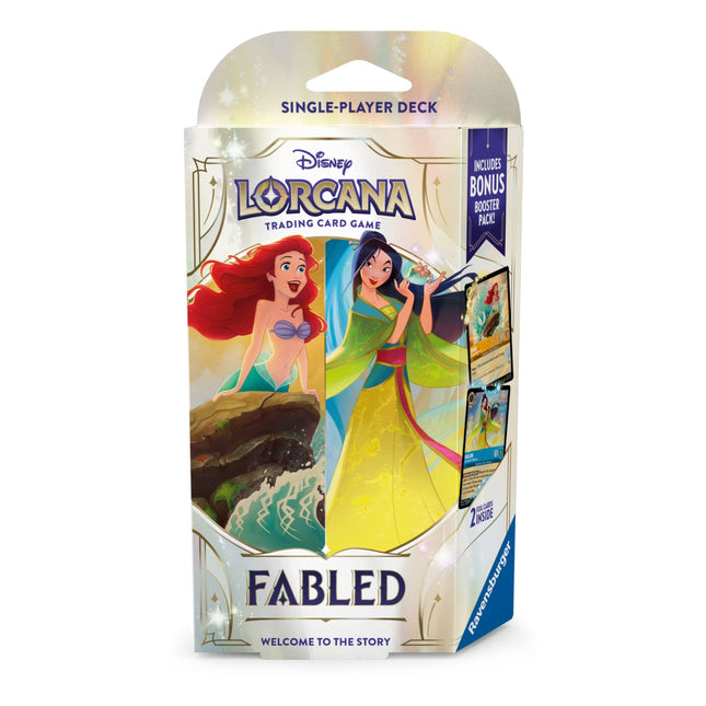 Disney Lorcana - Fabled - Starter Deck Amber and Sapphire (Ariel and Mulan) - Osiris TCG