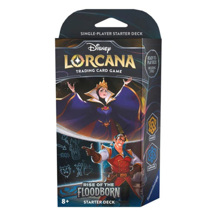Disney Lorcana: Rise of The Floodborn Starter Deck (The Queen and Gaston) - Osiris TCG