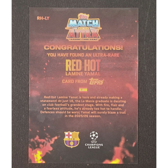 Lamine Yamal Red Hot - Topps Match Attax 2026 - Osiris TCG