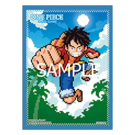 One Piece Card Game Official Sleeves: Assortment 8 - Pixel Art Monkey.D.Luffy (70 - Pack) - Osiris TCG