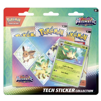 Pokemon - Prismatic Evolutions Tech Sticker Leafeon - The Scale Model Stash