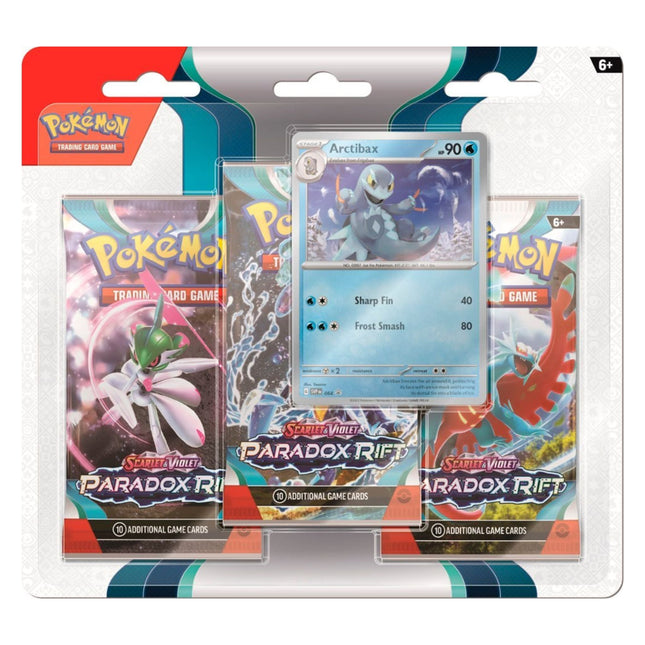 Pokemon - Scarlet and Violet Paradox Rift 3 Pack Blister Arctibax - Osiris TCG