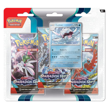 Pokemon - Scarlet and Violet Paradox Rift 3 Pack Blister Cetitan - Osiris TCG