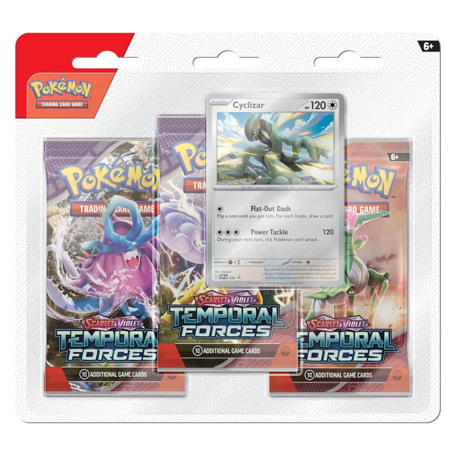 Pokemon - Scarlet and Violet Temporal Forces 3 Pack Blister Cyclizar - Osiris TCG