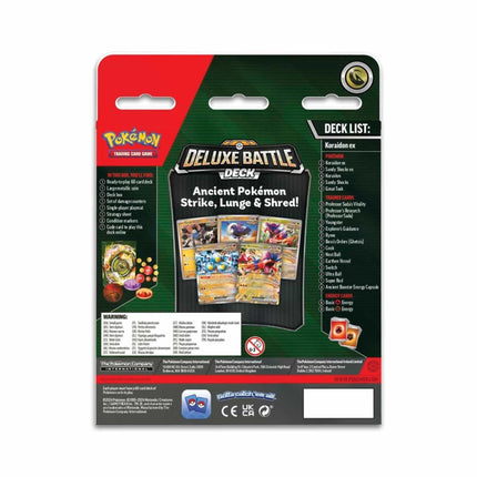 Pokemon TCG: Koraidon ex Deluxe Battle Deck - The Scale Model Stash