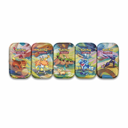 Pokémon TCG: Vibrant Paldea Mini Tin (Leafeon & Arboliva) - The Scale Model Stash