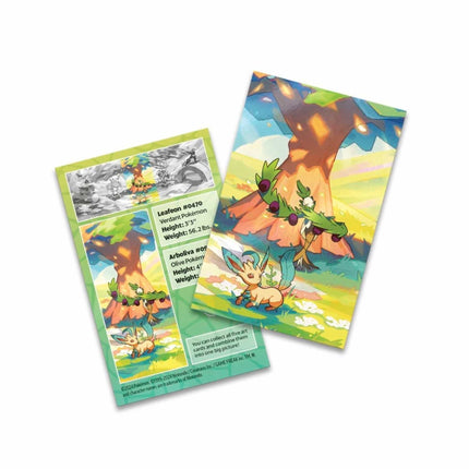 Pokémon TCG: Vibrant Paldea Mini Tin (Leafeon & Arboliva) - The Scale Model Stash